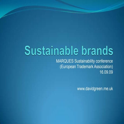 Sustainable Brands - MARQUES