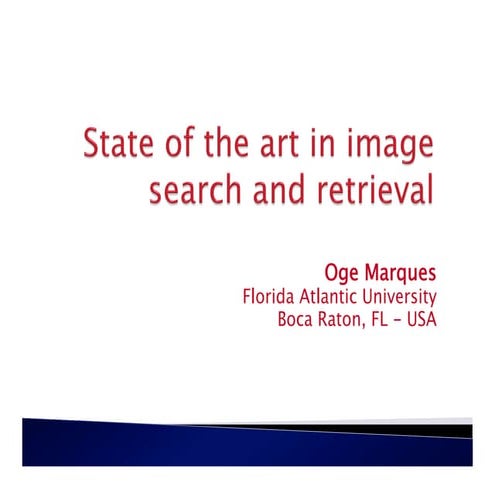 Oge Marques (FAU) - invited talk at WISMA 2010 (Barcelona, May 2010)