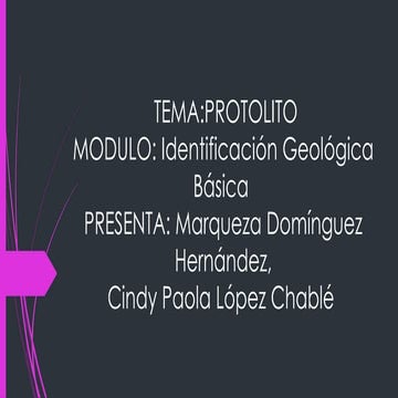 protolito............................... | PPTX