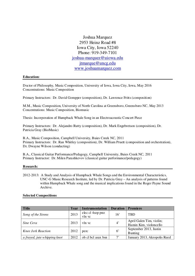 Curriculum vitae example image