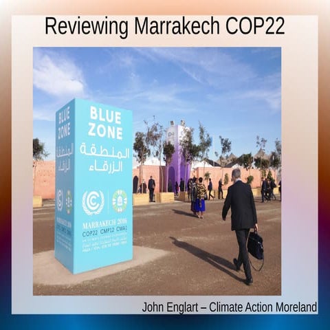 Marrakech COP22 climate conference 2016 - an Australian perspective