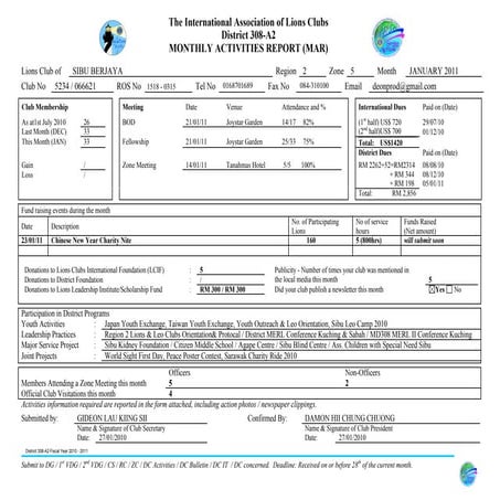 MAR report JANUARY 2011  lc sibu berjaya ok-