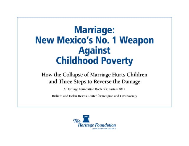 Marriage Poverty - New Mexico