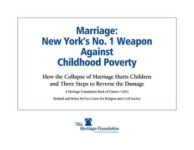 Marriage Poverty - New York