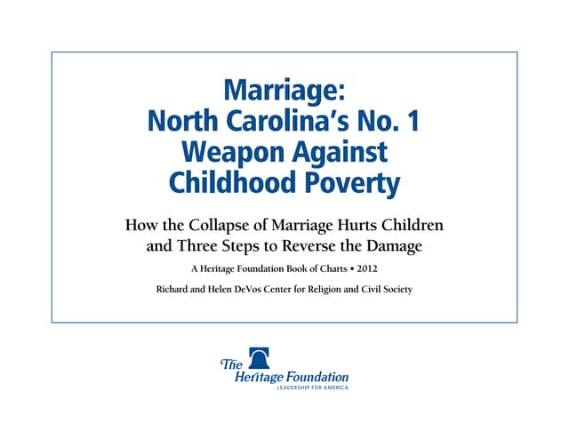Marriage poverty - North Carolina