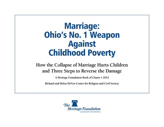 Marriage Poverty - Ohio