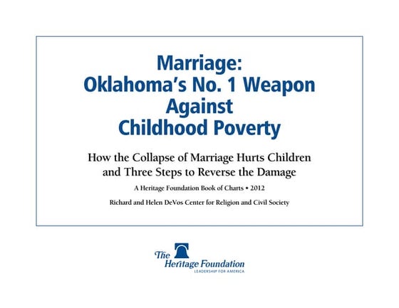 Marriage Poverty - Oklahoma