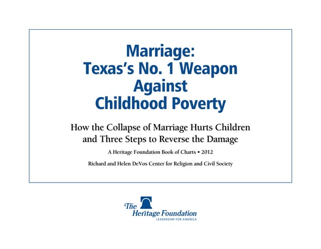 Marriage Poverty - Texas
