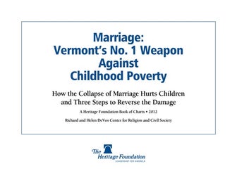 Marriage Poverty - Vermont
