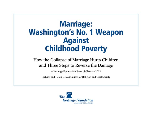 Marriage Poverty - Washington