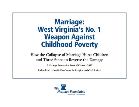 Marriage and Poverty - West Virginia