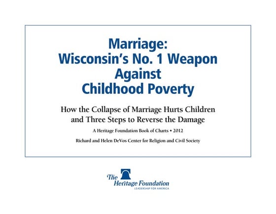 Marriage and Poverty - Wisconsin