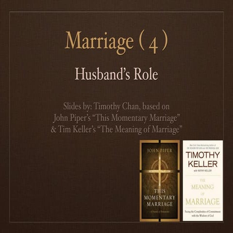 Marriage 4: Husband's Role