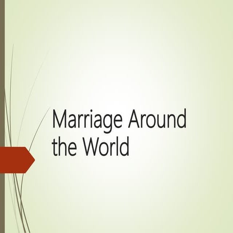 Marriage around the world