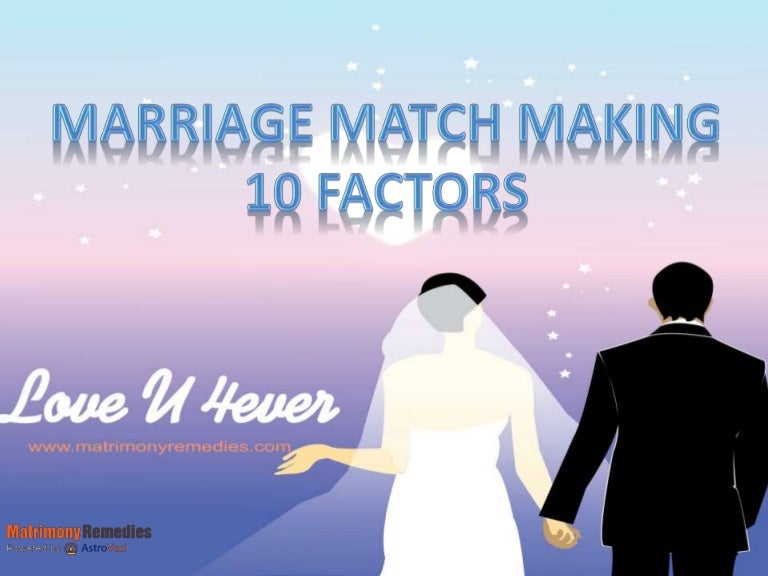 Marriage Match Making 10 Factors