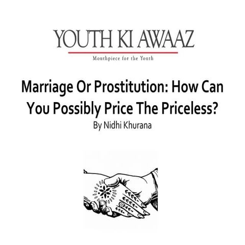 Marriage or prostitution