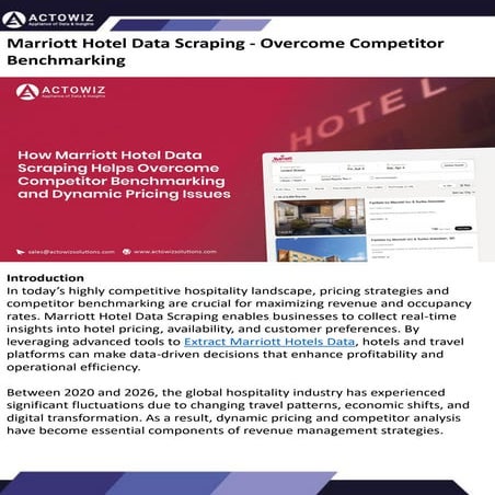 Marriott Hotel Data Scraping - Overcome Competitor Benchmarking.pdf