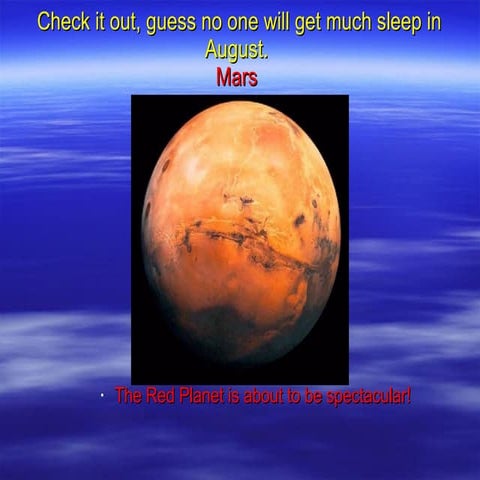 Mars Approaching