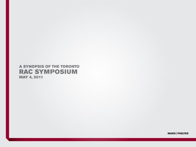 Mars-Philter Retail Advertising Council Event Synopsis