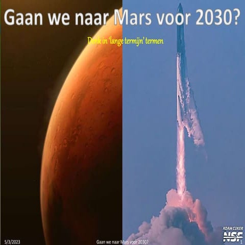 Gaan we naar Mars voor 2030? | PPTX
