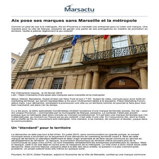 Marsactu : Aix pose ses marques san...