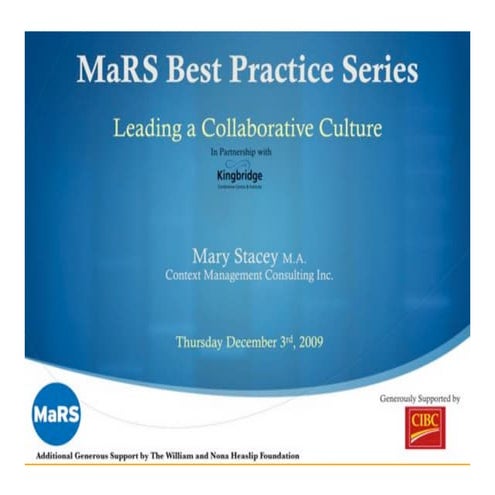 Leading a Collaborative Culture