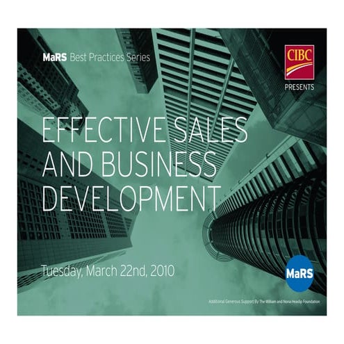 Effective Sales and Business Development