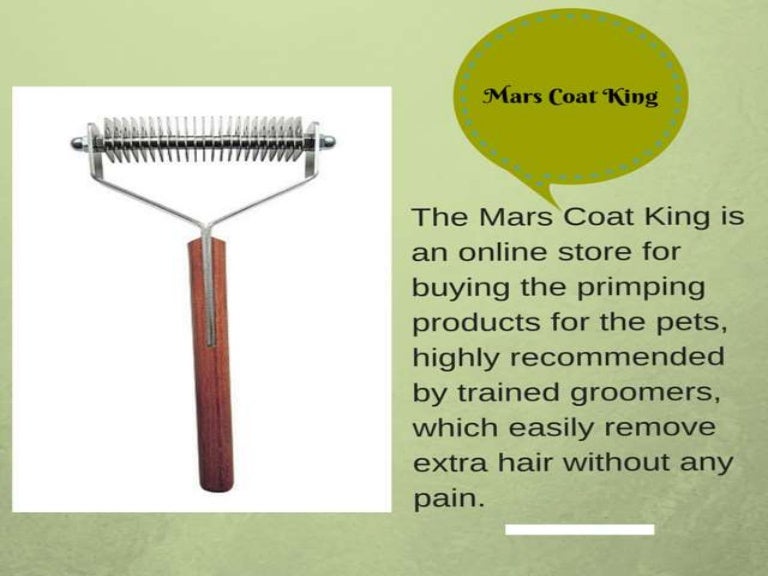 mars coat king dog grooming comb