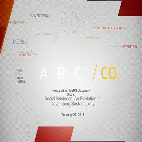 MaRS Discovery District: Social Business: an Evolution in Developing Sustainability