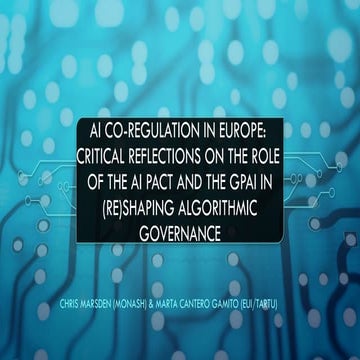 Marsden AI coregulation in Europe, Macquarie AILS