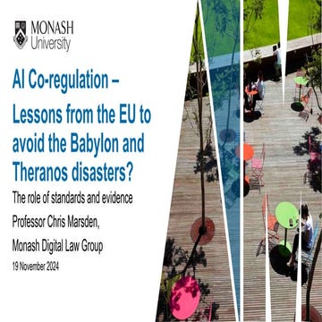 AI Co-regulation –  Lessons from the EU to avoid the Babylon and Theranos dis...
