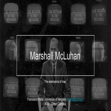 Marshall Mc Luhan - The extensions of man