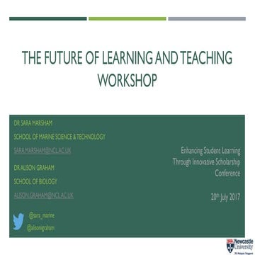 The future of learning and teaching 