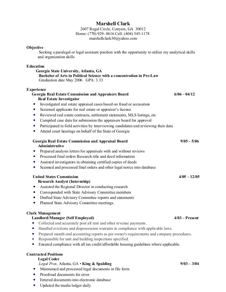 marshell clark resume how do you do a resume for a job