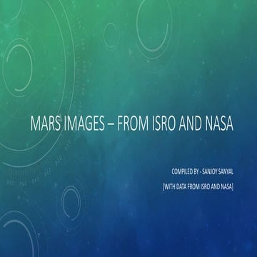 MARS Images ISRO-NASA-Compiled by Sanjoy Sanyal