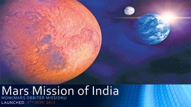 Mars Mission of india (MANGALYAN)