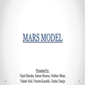 Mars model | PPT
