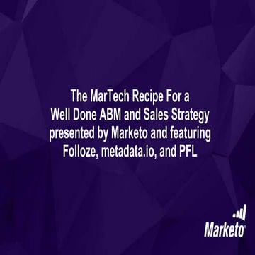 The MarTech Recipe For a Well Done ABM and Sales Strategy