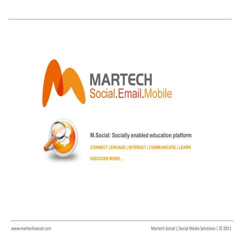 Martech social   education platform