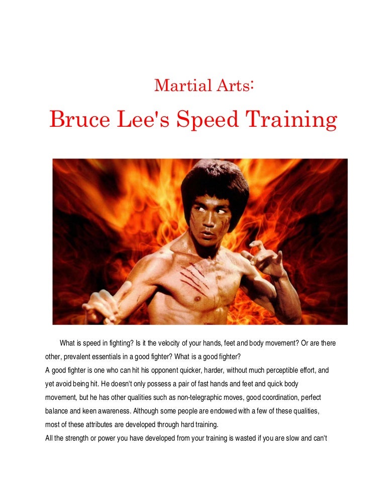 Martial Arts Bruce Lee Speed Training (You Must See)