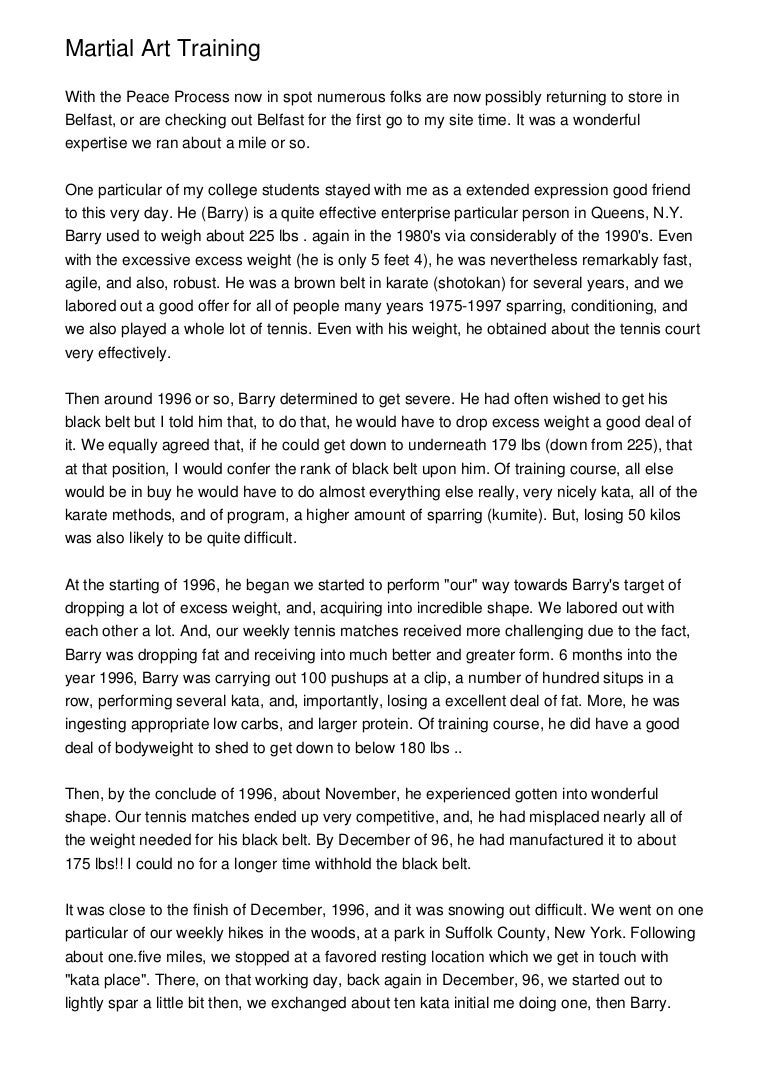 Martial Art Training