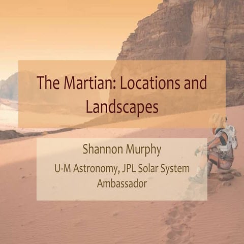 Landscapes and Locations in the Martian