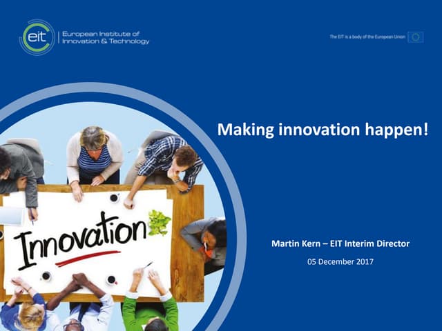 Martin Kern: Making innovation happen!