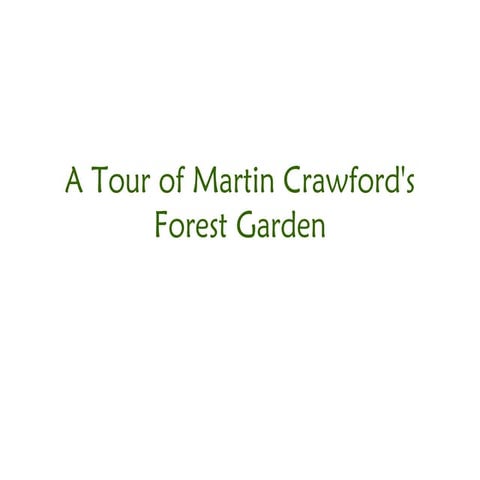 A Tour of Martin Crawford's Forest Garden