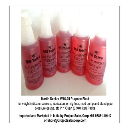 Martin Decker W15 Fluid | PDF