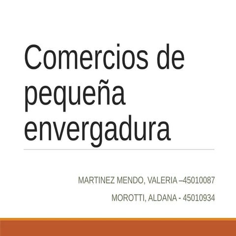 Comercios. Martinez Mendo. Morotti
