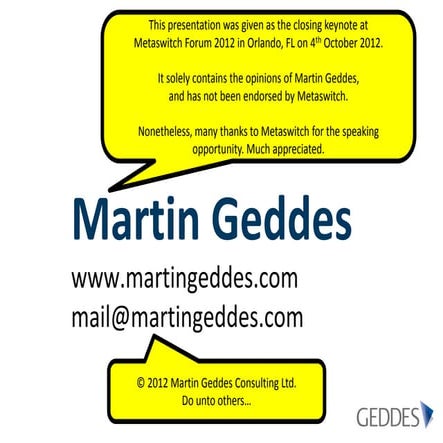 Martin Geddes - Hypervoice keynote