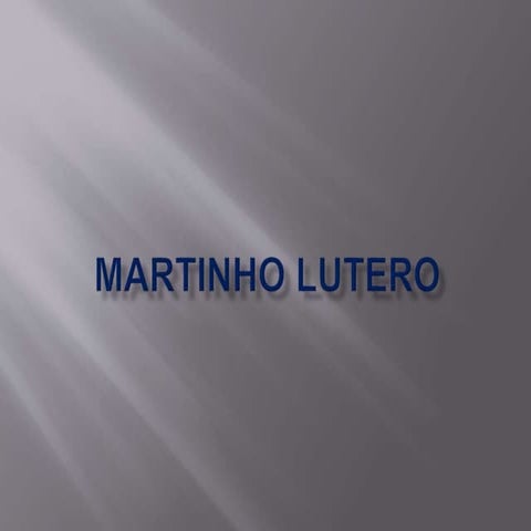 Martinho Lutero - Prof. Altair Aguilar