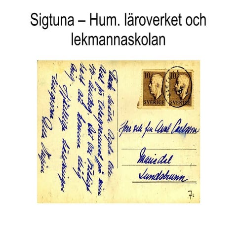 Martin karlssons vykortssamling   hum. läroverket och lekmannaskolan