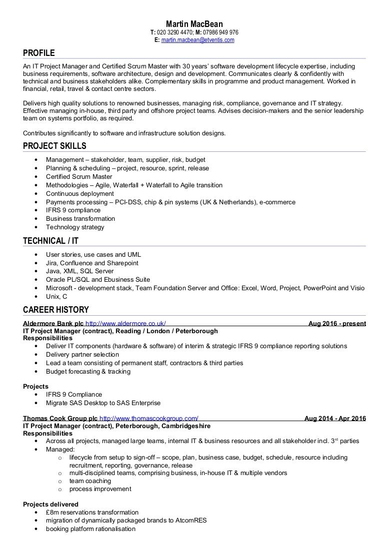 Martin Macbean Cv